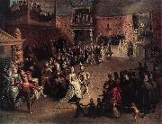 Marten Pepijn The Ball at the Court oil painting reproduction